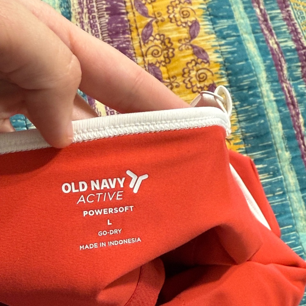 Old Navy Red Mini Slip Dress with White Trim - Picture 6 of 7